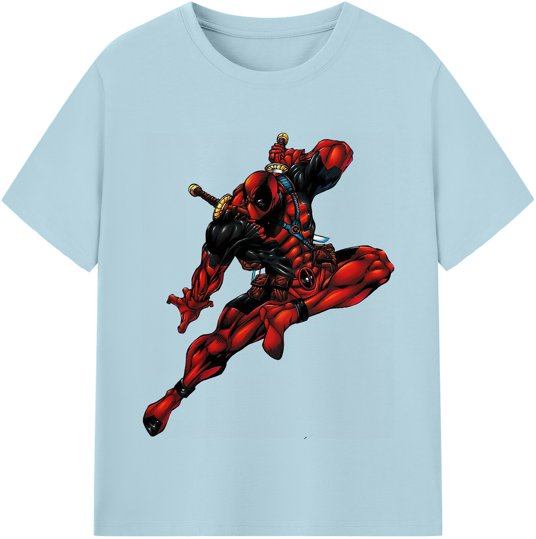 （画像用） Deadpool デッドプール 綿100％半袖Tシャツ（フロントプリント）
